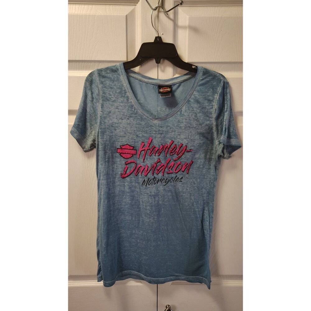 Harley-Davidson Medium Blue Nassau‎ Bahamas Graphic T-Shirt
